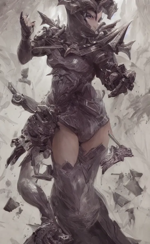 Image similar to side portait of magical girl fighting a monster, inside castle of cards, magic effects, symmetrical face features, front game card, drark, marvel comics, dark, intricate, highly detailed, smooth, artstation, digital illustration by ruan jia and mandy jurgens and artgerm and wayne barlowe and greg rutkowski and zdislav beksinski