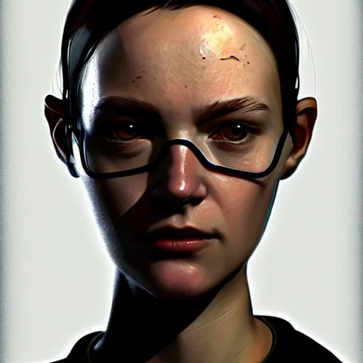 prompthunt: portrait of alyx vance from half - life 2, hl 2, videogame.  techwear, sci - fi, intricate, elegant, highly detailed, digital painting,  artstation, concept art, smooth, sharp focus, illustration, by bartek