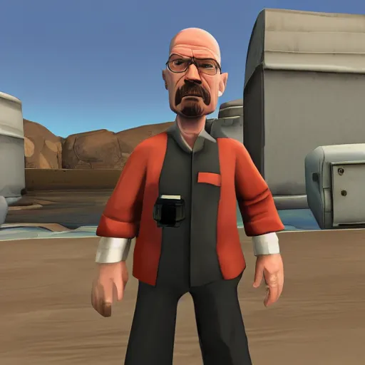 Image similar to Walter White in Team Fortress 2