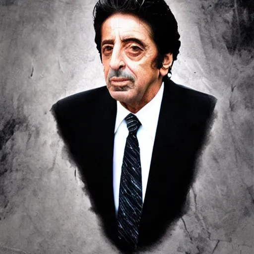 Image similar to robert dinero and al pacino as one person