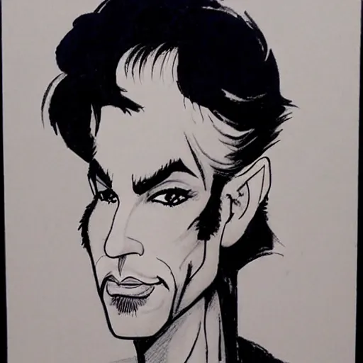 Image similar to prince drawn by mort drucker