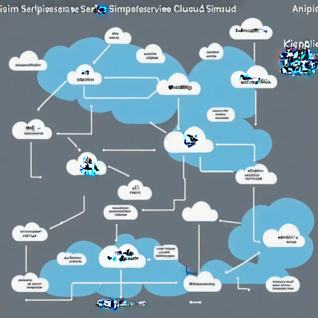 Image similar to a simple micro-service deployed to a public cloud , presented at keynote by CEO, trending on Artstation, by Visual Capitalist