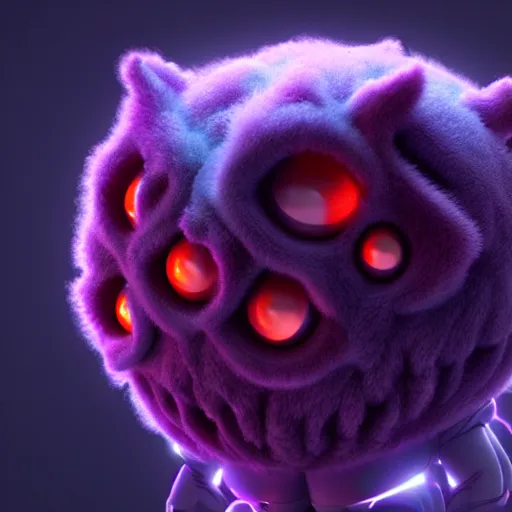 Prompt: incredibly cute and fluffy cosmic horror creature, 8k octane render