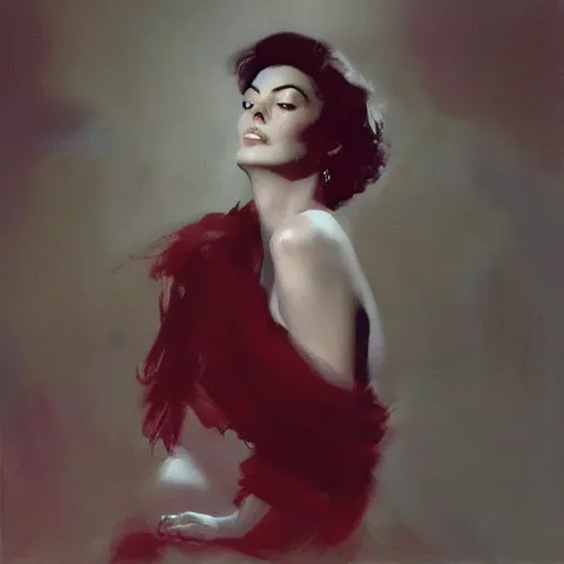 Image similar to ava gardner by artist ruan jia