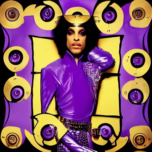 Prompt: the cover artwork for Prince’s next album