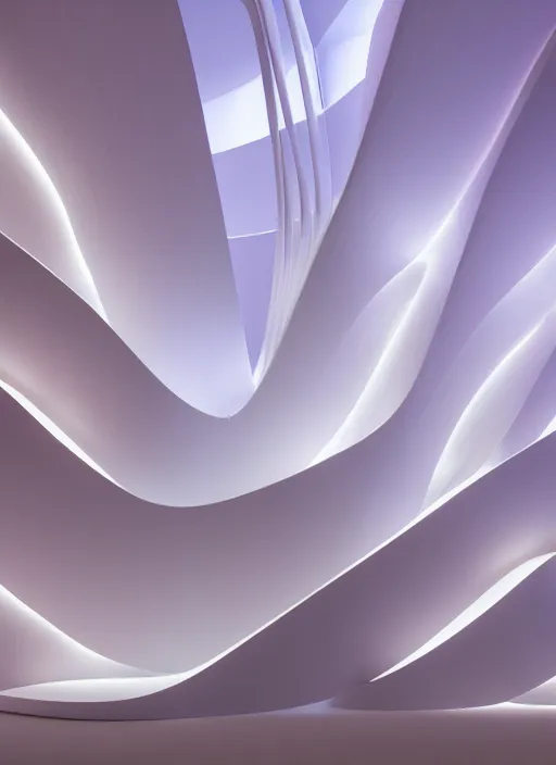 Image similar to bright white zen room full of flowers and soft - rainbow light, well contoured smooth fair walls, up close shot, sharp focus, global illumination, radiant light, zaha hadid, irakli nadar, octane highly render, 4 k, ultra hd,