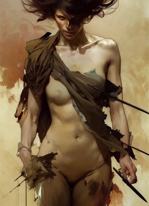 Image similar to beautiful neutral earth toned palette knife painting artwork by yoji shinkawa jeremy mann, dancer, charlie bowater and magali villeneuve and alphonse mucha, gaston bussiere, craig mullins, j. c. leyendecker, by artgerm