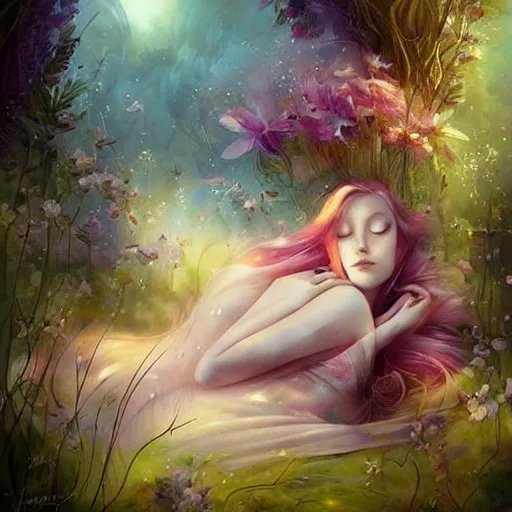 Image similar to lullaby scene landscape by anna dittmann