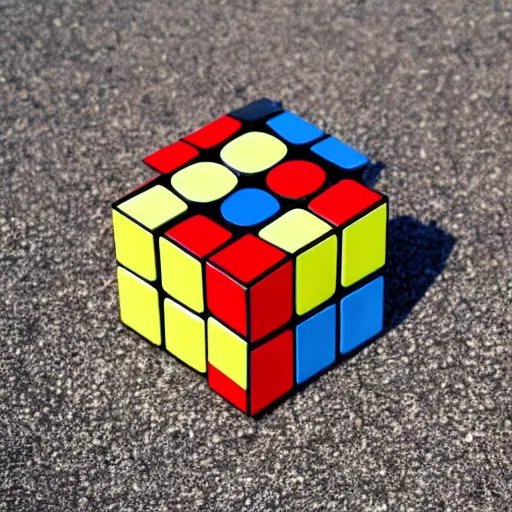 Prompt: a rubix cube made of pure energy