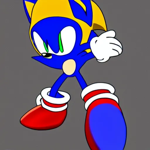 Image similar to sonic the hedgehog as a megaman boss