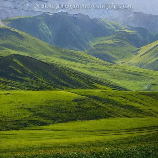 Prompt: typical landscape of the Chechen republic