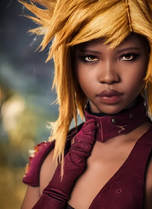 Image similar to a full portrait photo of real - life garnet final fantasy, f / 2 2, 3 5 mm, 2 7 0 0 k, lighting, perfect faces, award winning photography.