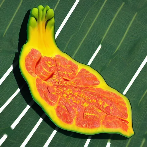 Prompt: cell phone papaya, UHD, hyperrealistic render