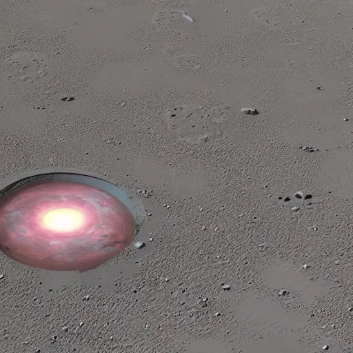 Image similar to dimensional portal on the ground on mars