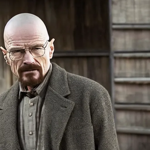 Prompt: Walter White in Westworld, 8k set picture