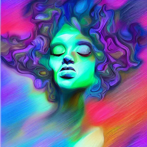 Prompt: the subtle shades of consciousness, a digital painting