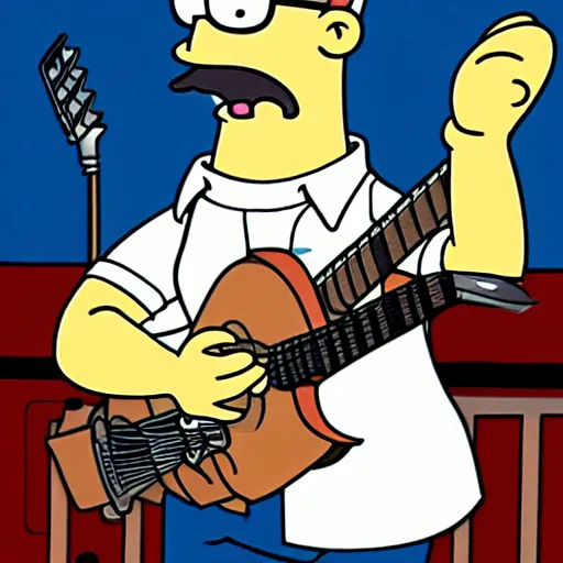 hank hill playing eric clapton, cartoon, matt groening | Stable ...