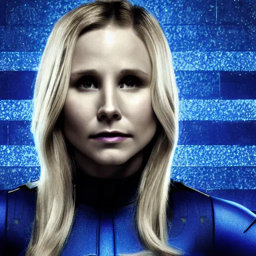 Prompt: kristen bell as invisible woman, hd 4k photo, cinematic lighting