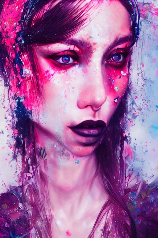 Image similar to photorealistic portrait of a rave party girl by ayami kojima and ewelina kowalczyk and alessio albi, trending on artstation