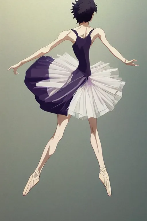 Graceful Pink Sparkling Chibi Ballerina in Relev Ballet Pose | MUSE AI