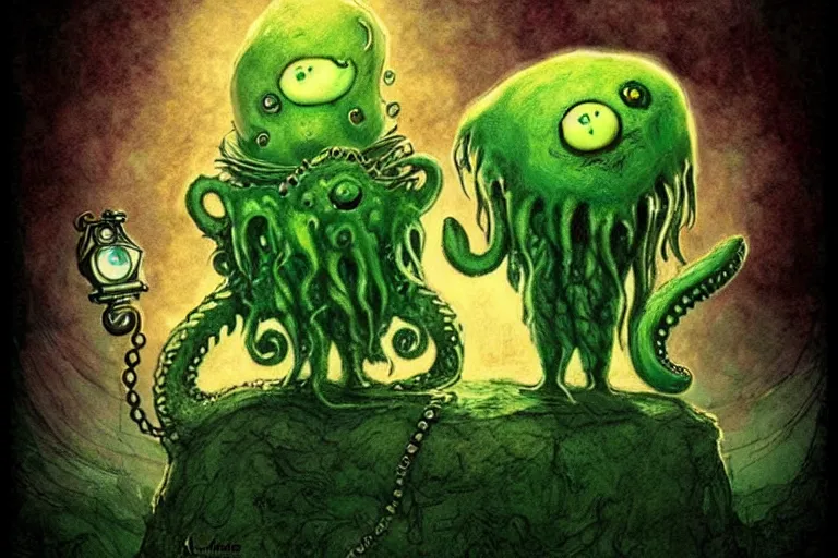 Image similar to super cute cthulu by alexander jansson