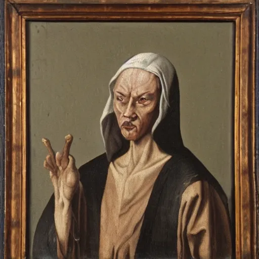 Image similar to portrait of a dark elf dressed in rags, 1 7 th century flemish style oil painting