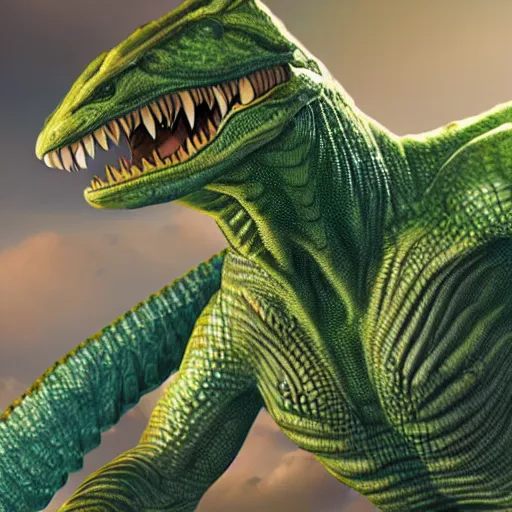 Image similar to lizardman, anime, hd,