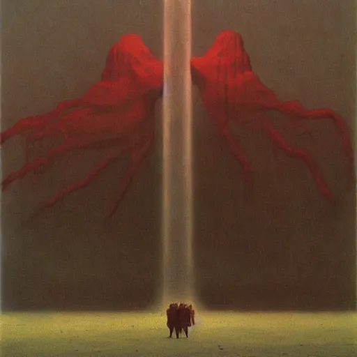 Image similar to Friendship of Nations by Zdzislav Beksinski