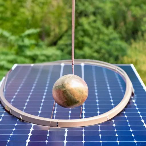 Image similar to a kinetic sculpture of this solar system hanging from horizontal line, orrery, canon 5 d 5 0 mm lens, papier - mache