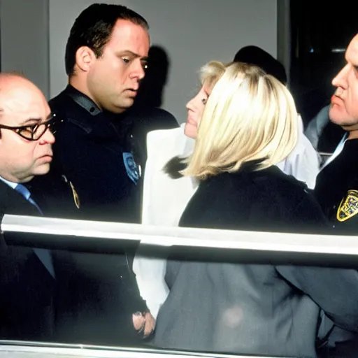 Image similar to George Costanza on law and order special victims unit being arrested