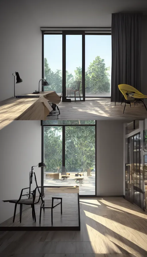 Image similar to the two complementary forces that make up all aspects and phenomena of life, with Vray