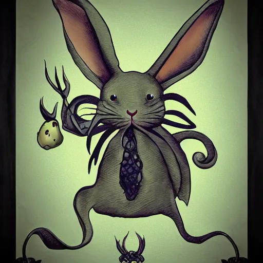 Prompt: rabbit cthulhu