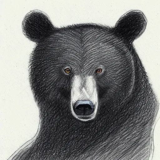 Prompt: aaron blaise sketch of a bear