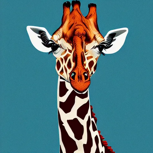 Prompt: giraffe as a cyborg,highly detailed,digital art
