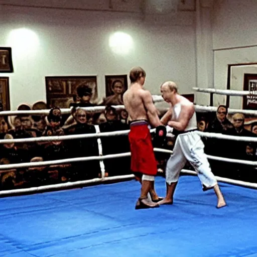 Prompt: Putin in Fighting Club movie