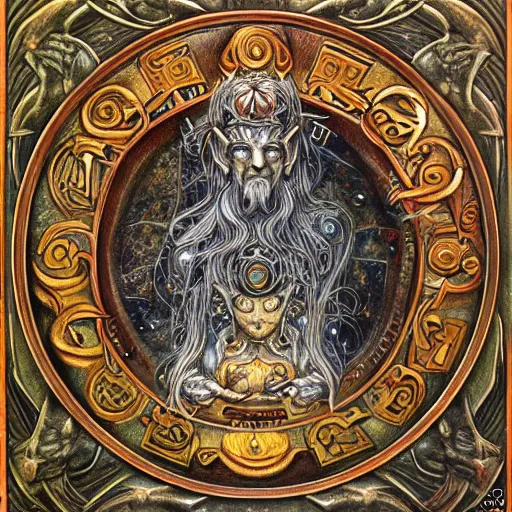 Image similar to detailed and sharp leo god zodiac artwork, mystic style, detailed, 8 k, detailed, symmetrical, by brian froud