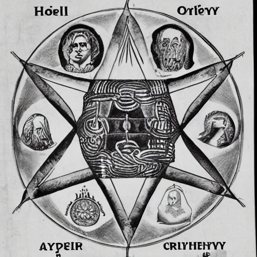 Image similar to destopyia, hyperdetailed, described by aleister crowley