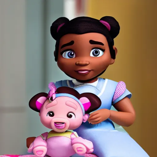 Image similar to doc mcstuffins fixing a toy