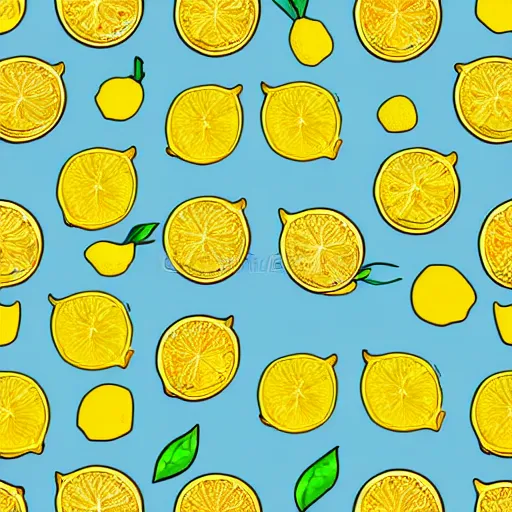 Image similar to Seamless pattern, Illustration of lemons