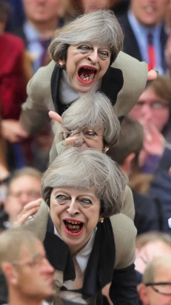 Prompt: theresa may as a goblin