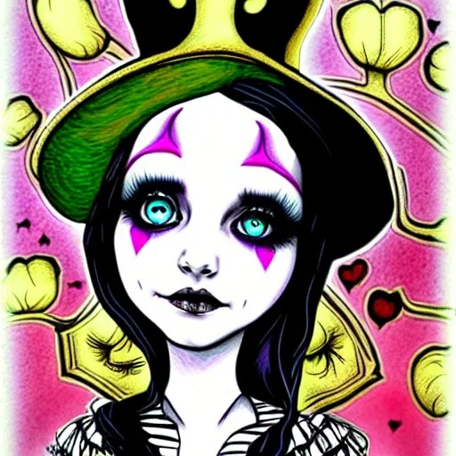 Image similar to alice in wonderland in the style of jasmine becket - griffith