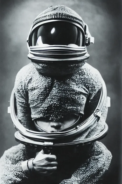 Prompt: extremely detailed studio portrait of space astronaut, alien tentacle protruding from eyes and mouth, alien tentacle breaking through helmet visor, helmet is off, full body, soft light, disturbing, shocking news, award winning photo by james van der zee