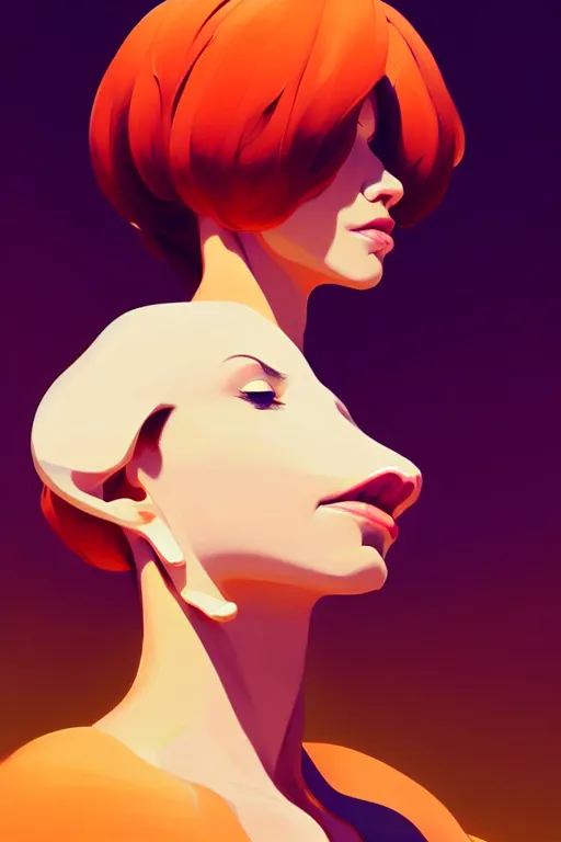 Image similar to cow, desert colors, smooth face, centered median photoshop filter cutout vector behance hd by artgerm, jesper ejsing, by rhads, makoto shinkai and lois van baarle, ilya kuvshinov, rossdraws, illustration, art by ilya kuvshinov and gustav klimt