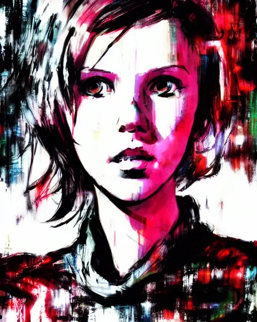 Image similar to millie bobby brown by yoji shinkawa