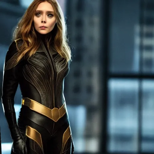 Image similar to elizabeth olsen as catwoman