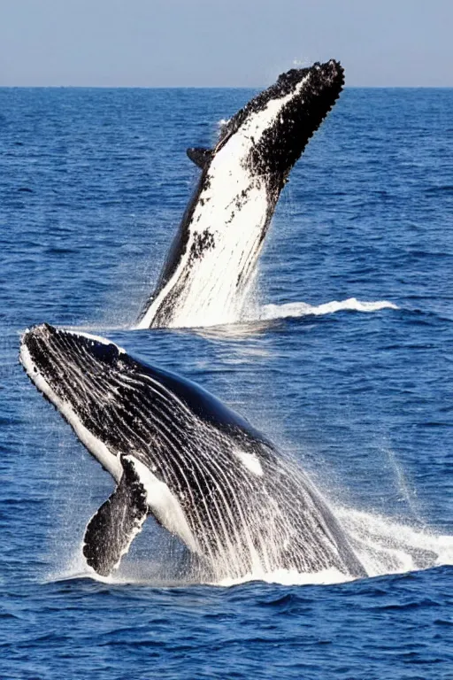 Prompt: whale biting a sailor's leg