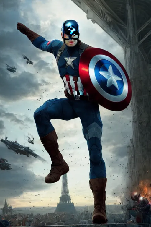 Prompt: chadwick booseman as the captain america, 8 k, hdr, great light, by greg rutkowski and annie leibowitz