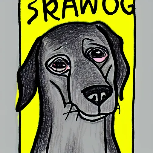 Image similar to a drawing of a dog by marjane satrapi