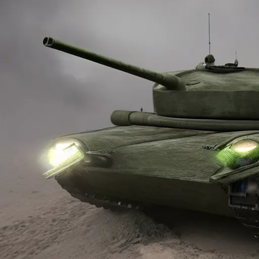 Prompt: a tank with a scorpion tail