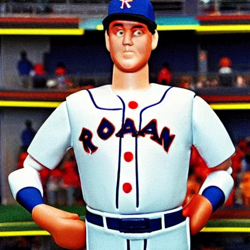 Prompt: “Nolan Ryan as a 1980s Kenner action figure”